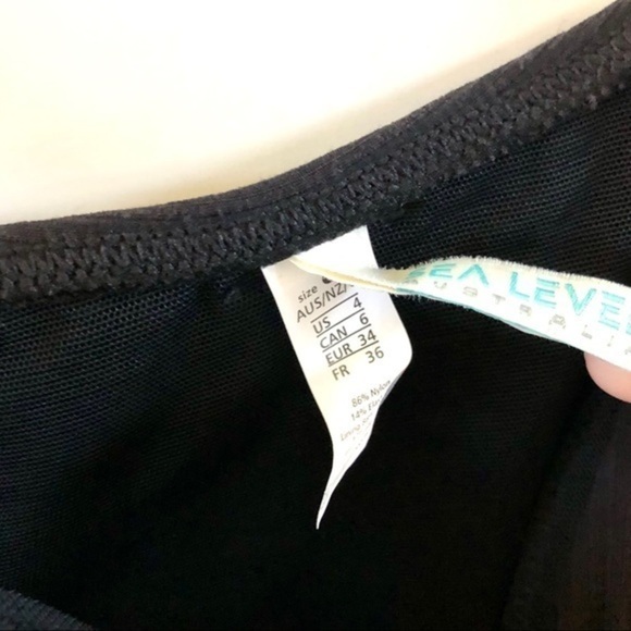 Sea Level Australia cross front swimsuit size US 4 - Picture 5 of 7